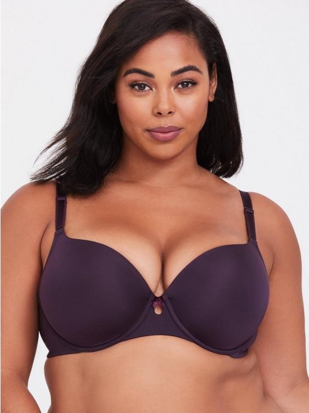 Torrid Perfect Coverage Lightly Lined Smooth Bra size 40 D Grape Seed Purple